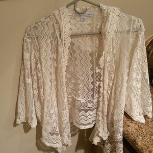 Dressy lace poncho